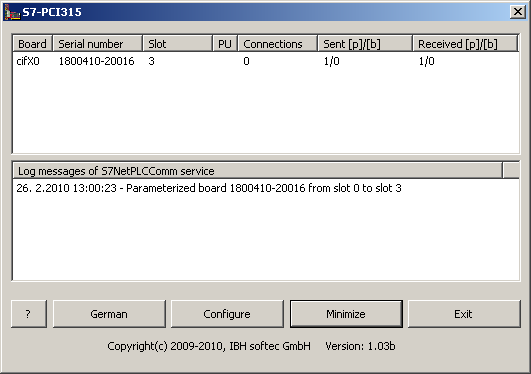 S7-PCI315 Status