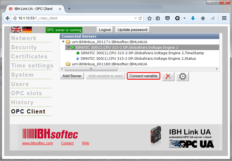 IBH Link UA Client connect variable.png