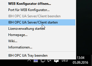 IBH OPC UA Server Starten.png